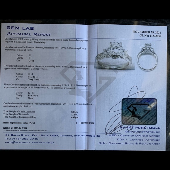 Diamond engagement ring - Picture 3 of 3